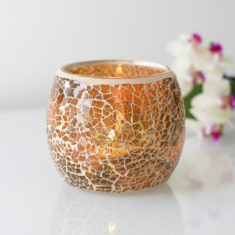 Large Mosaic Tea Light Holder