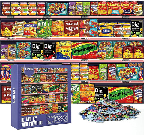 500 pcs Jigsaw Puzzle Multicolour Sport Tea Time Wall Art Puzzles