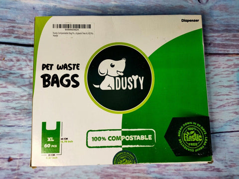 60 PACK DOG POOP BAGS x -large Eco Poo Waste Doggy Walk Strong