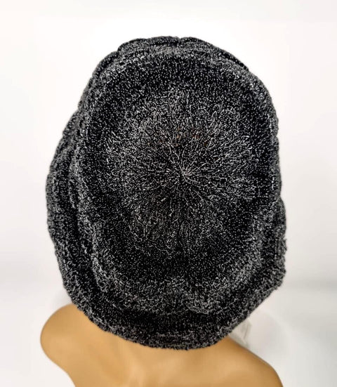 Women's Wool Crochet Knit French Beret