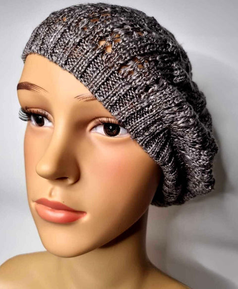 Wool Crochet Knit French Beret