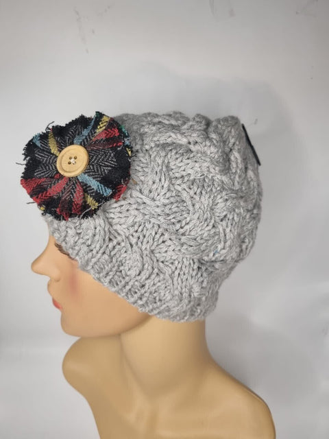 Women's Crochet Knitted Woolly Hat
