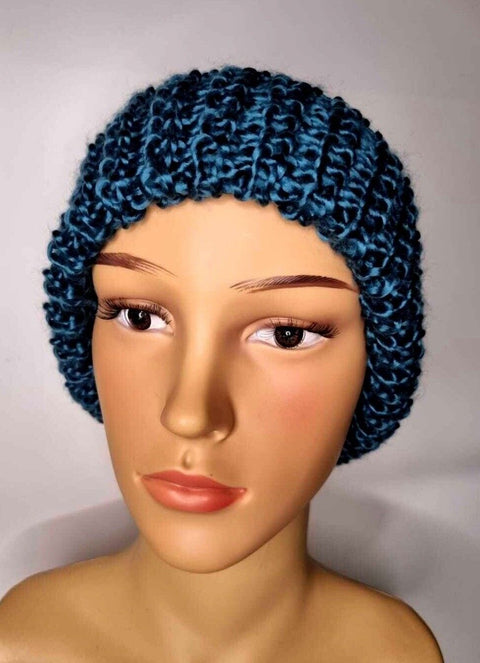 Crochet Knitted Woolly Hat