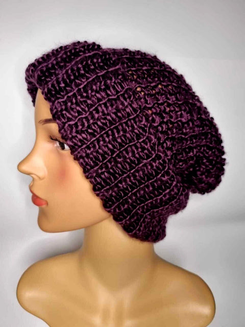 Crochet Knitted Woolly Hat