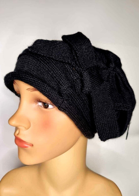 Women's Crochet Knitted Woolly Hat