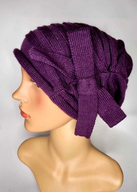 Women's Crochet Knitted Woolly Hat
