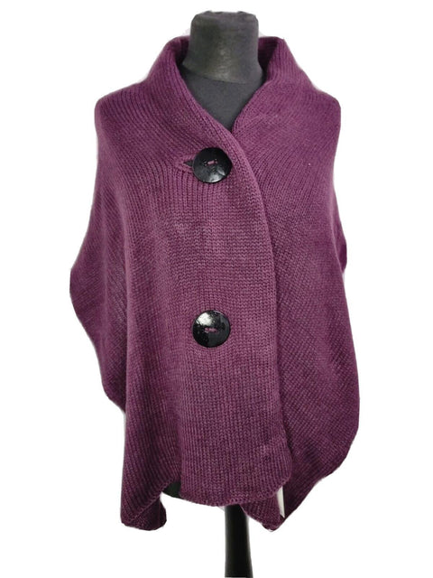Super Soft Knitted Chunky Knitted Winter Poncho Scarf