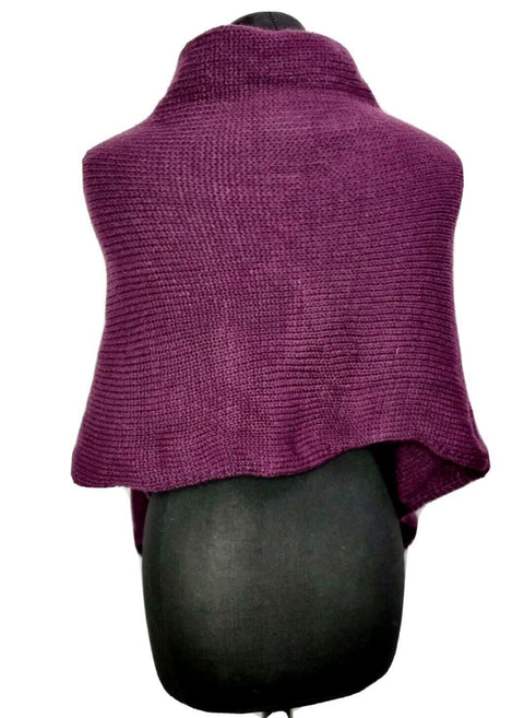 Super Soft Knitted Chunky Knitted Winter Poncho Scarf