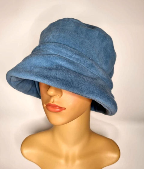 Faux Fur Bucket Hats Animal Print