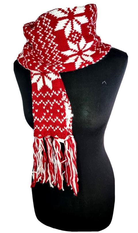 Womens Chunky Nordic style Scarf