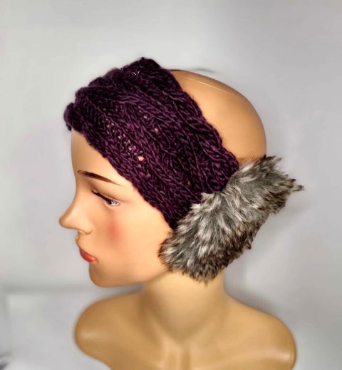 Women's Knitted Ear Muff Headband