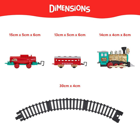 Classic Battery Operated Train Set with Sound & Lights