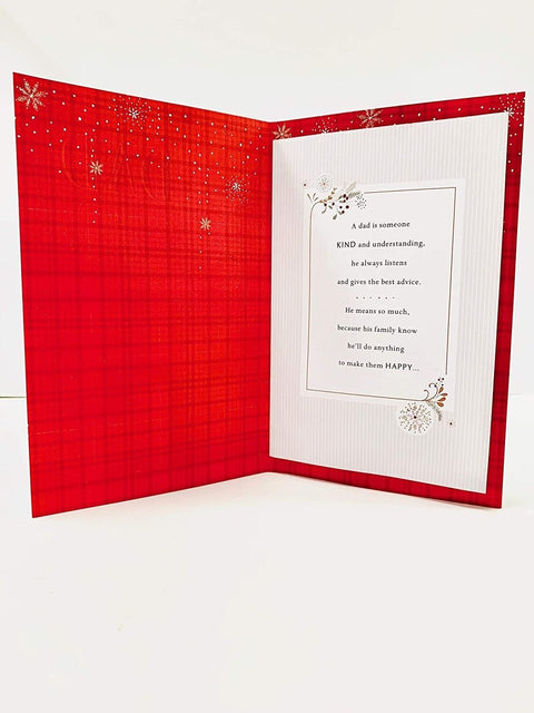 Large Dad Christmas Card What Is a Dad? Christmas Thank You Card for Dad NEW