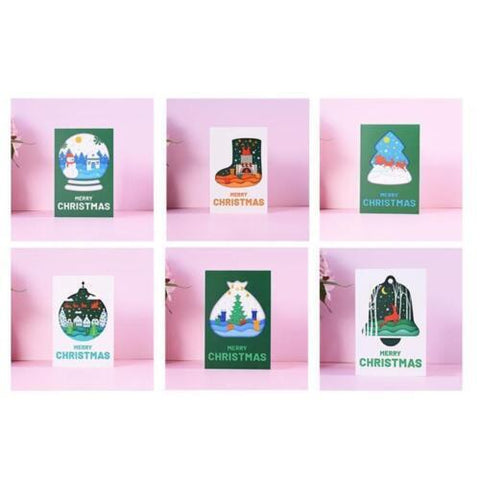 Box of 24 Christmas At Home Festive Assorted Christmas Cards Xmas Card Boxes