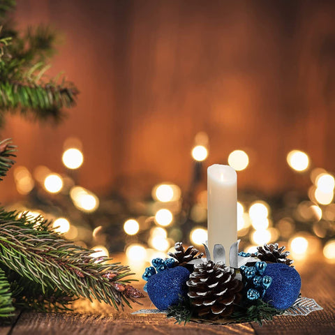 Christmas Wooden Acorn Berry Tealight Holders