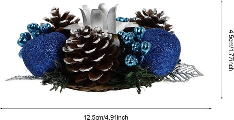 Christmas Wooden Acorn Berry Tealight Holders