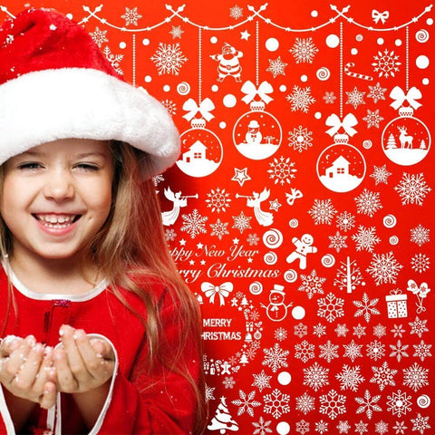 241 pcs Christmas Window Stickers