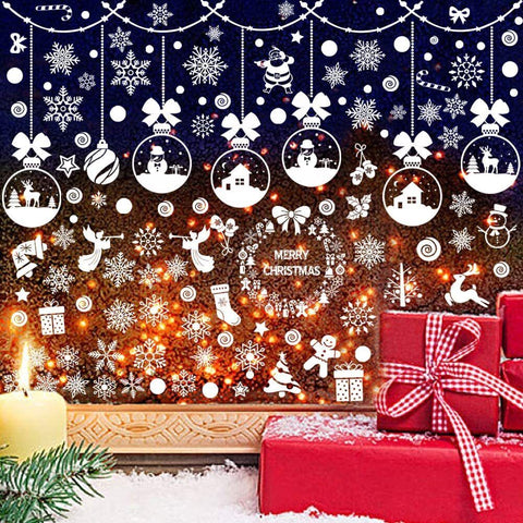 241 pcs Christmas Window Stickers