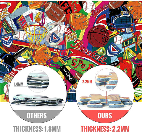 500 pcs Jigsaw Puzzle Multicolour Sport Tea Time Wall Art Puzzles