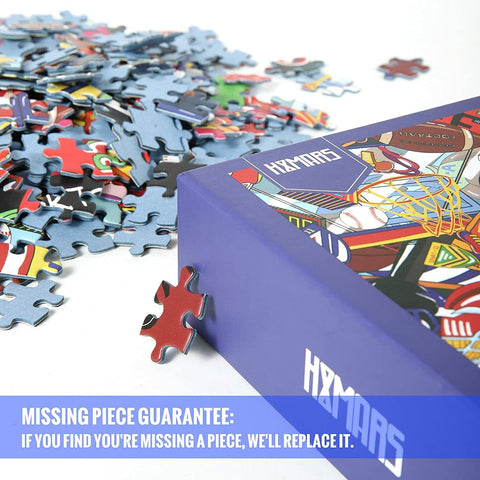 500 pcs Jigsaw Puzzle Multicolour Sport Tea Time Wall Art Puzzles
