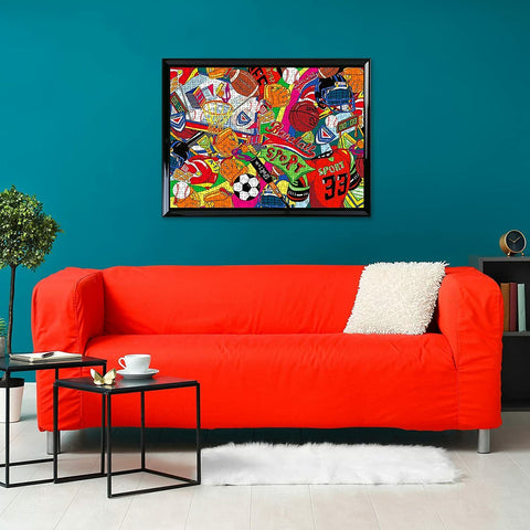 500 pcs Jigsaw Puzzle Multicolour Sport Tea Time Wall Art Puzzles