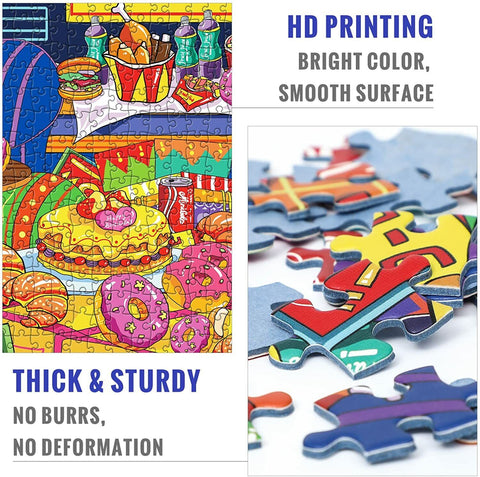 500 pcs Jigsaw Puzzle Multicolour Sport Tea Time Wall Art Puzzles