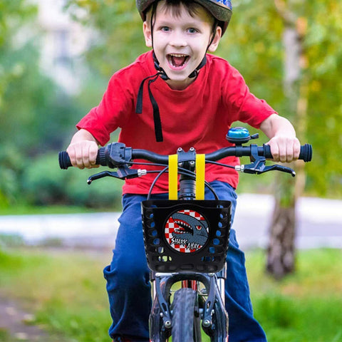 Childrens Bicycle Shopping Basket For Kids Boys Girls Bike Cycle shark