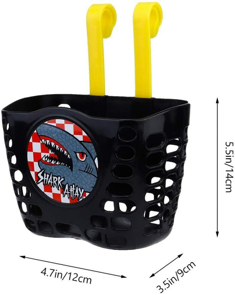 Childrens Bicycle Shopping Basket For Kids Boys Girls Bike Cycle shark