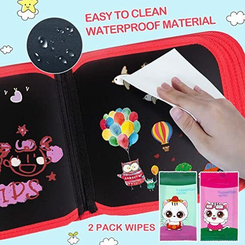 Portable Erasable Drawing Pad Book 14 Pages