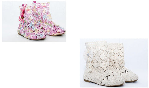 Girls Summer Boots 11.5 - 2.5 UK (30-35 EUR)