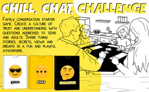 Chill Chat Challenge Teen Version card game 2019 Social Skills and Therapy Game