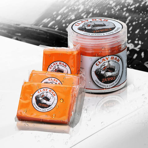 Car Clay Bar 3 Pack 100g Auto Detailing Clay Bar Premium Grade with Washing and Adsorption Capacity for Cleaning Cars, RV, Bus and Boats
