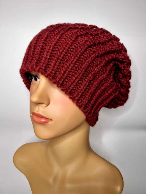 Crochet Knitted Woolly Hat