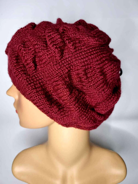 Crochet Knitted Woolly Hat