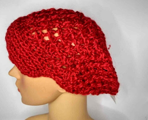 Crochet Knitted Woolly Hat