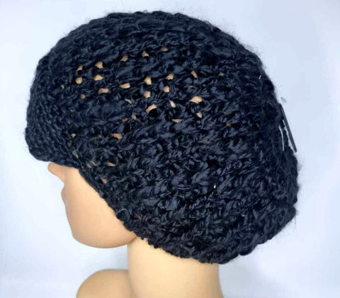 Crochet Knitted Woolly Hat