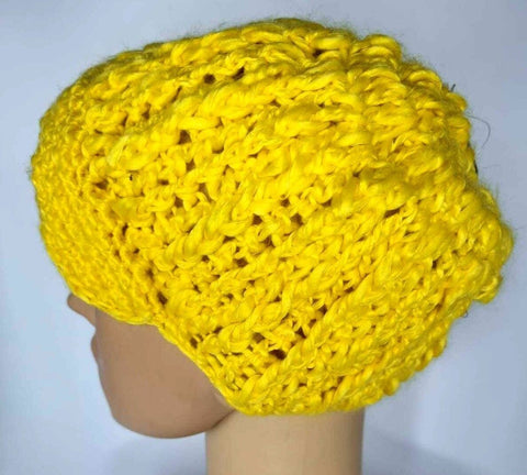 Crochet Knitted Woolly Hat