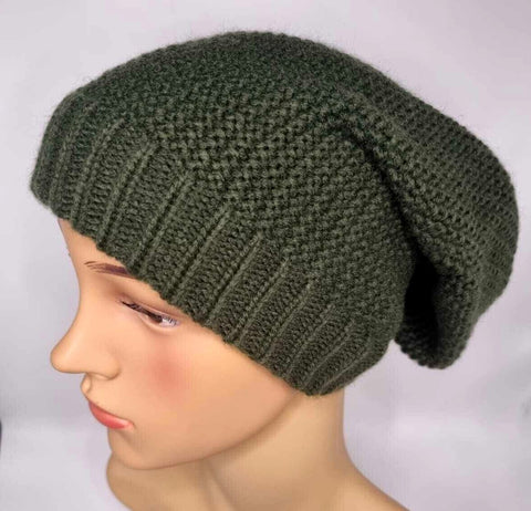 Crochet Knitted Woolly hat