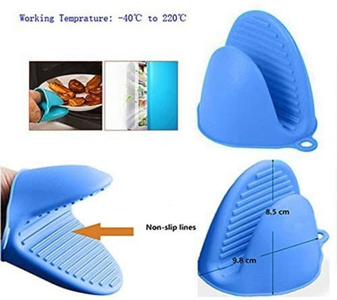 2 Pot Holder Silicone Mitt