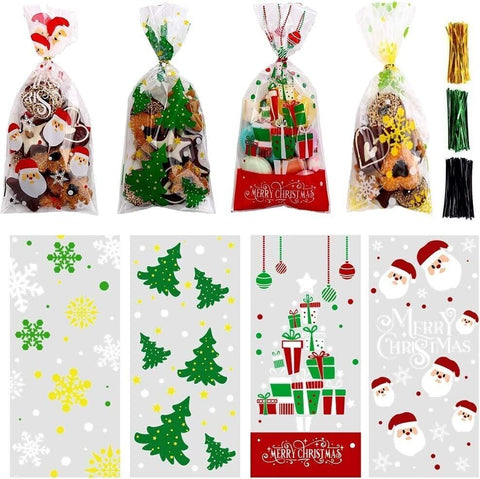 Christmas Cellophane Bags