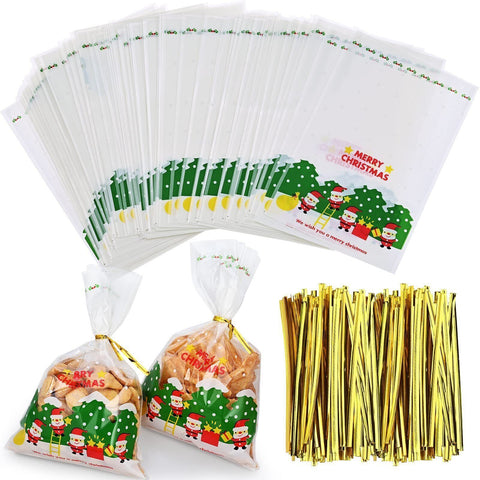 Christmas Cellophane Bags