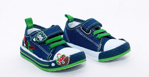 Baby Boy Canvas Trainers size 4 - 8 UK (20 - 25 EUR)