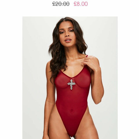 Missguided Mesh Bodysuit