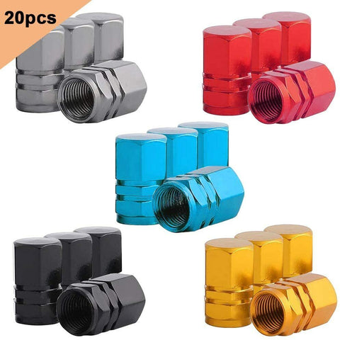 Tyre Valve Dust Caps Car Bike Motorcycle 20 pcs