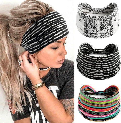 Women Wide Elastic Headbands