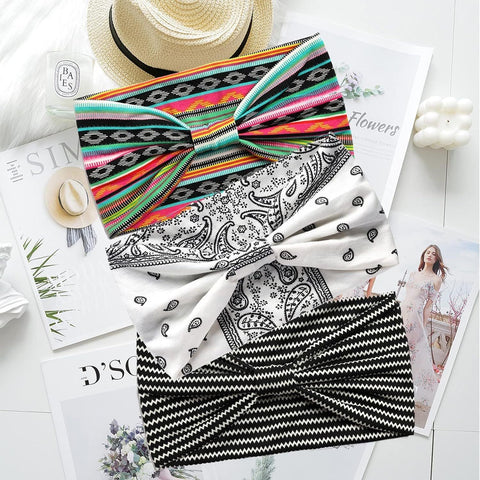 Women Wide Elastic Headbands