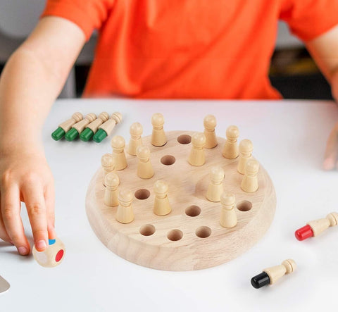 Wooden Memory Match Stick Chess Game