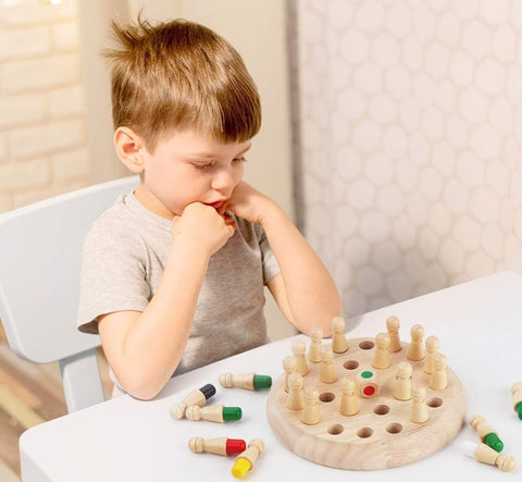 Wooden Memory Match Stick Chess Game