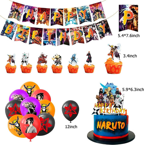 Anime Naruto Birthday Party Decorations