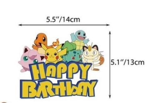 24pcs Pikachu Pokémon Cake Toppers